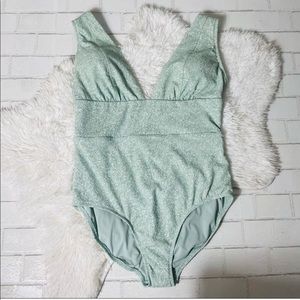 NWT Andie Mykonos Floral Seagreen One Piece Bathing Suit